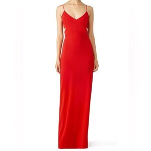🔥BADGLEY MISCHKA Cut-Out Red Gown